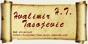 Hvalimir Tasojević vizit kartica
